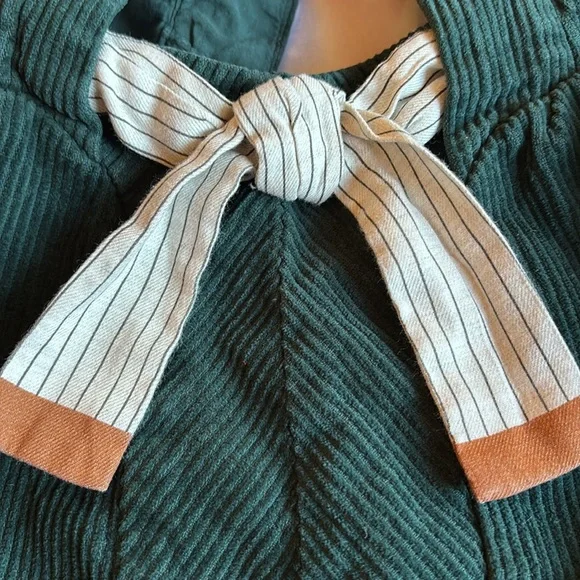 Zara Kids Green Corduroy Overalls Dress 18-24M - Picture 4 of 6